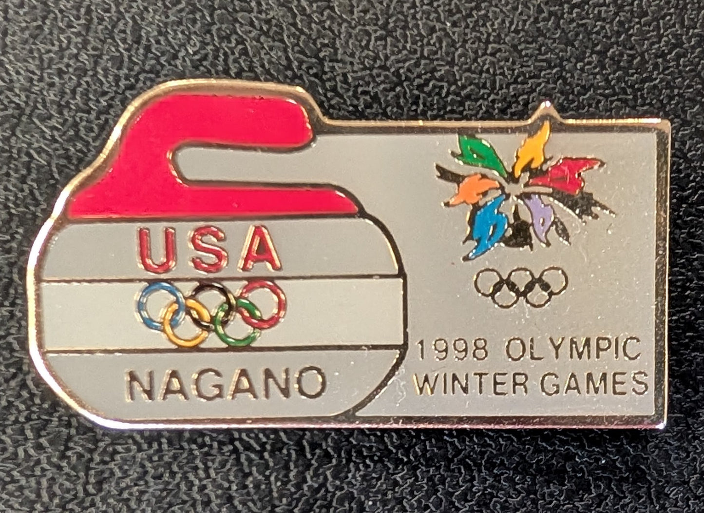 Nagano Olympic Curling Pin