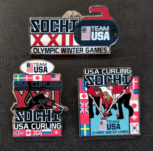 Sochi Curling Pins